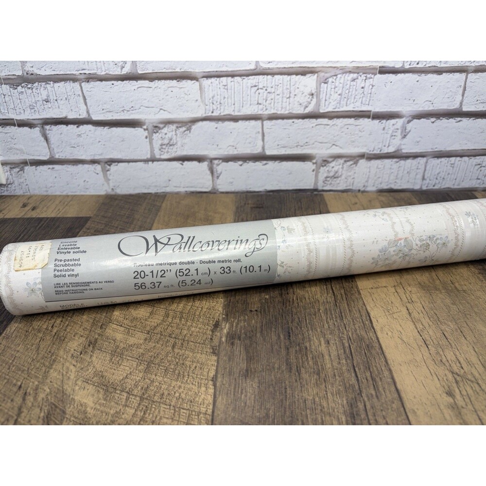 Double Rolls Collin’s & Aikman Vintage Floral Wallcoverings Wallpaper New!